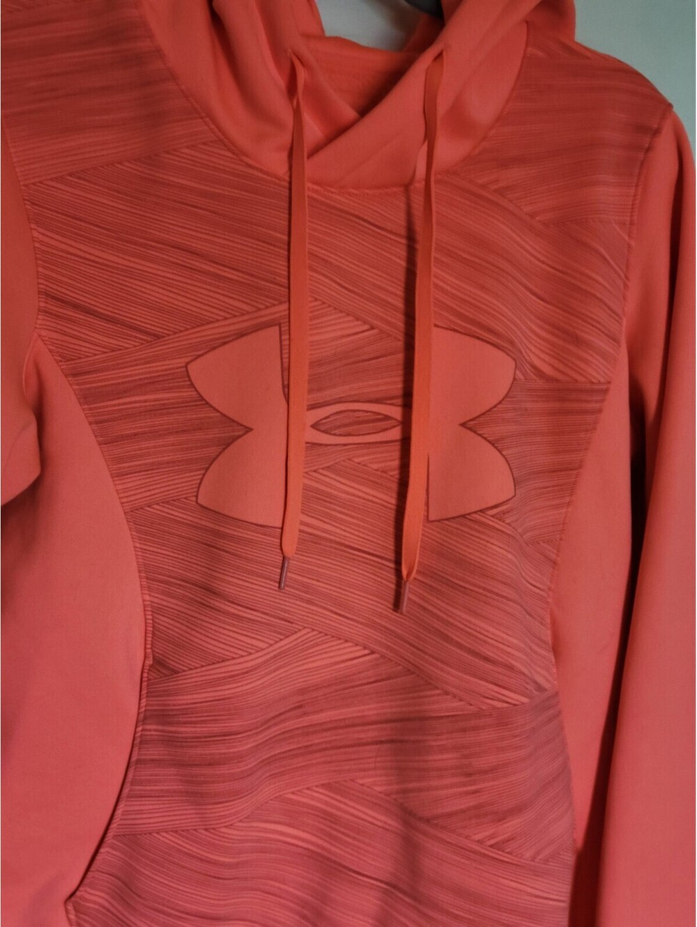 Under Armour Cold Gear Semi-Fitted Hoodie Coral/Orange Women’s Large